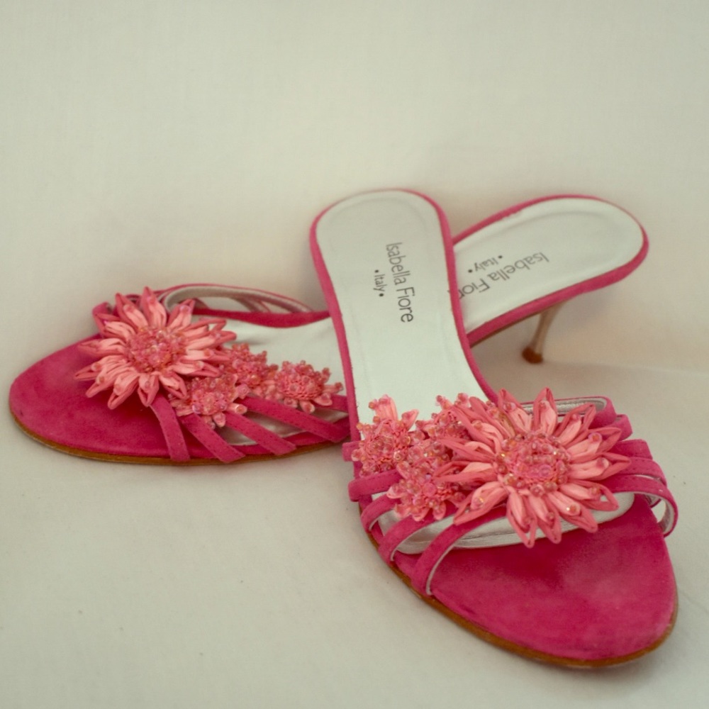 Isabella Fiore Floral Heels, Size 9